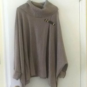 Calvin Klein - oatmeal sweater poncho - size - 0X / 1X